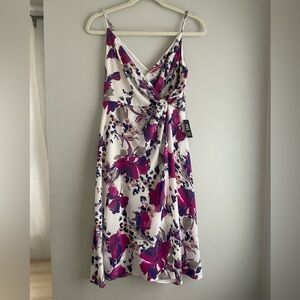 Express tropical print mini dress
